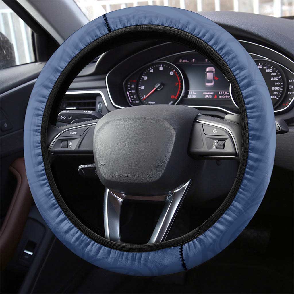 New Zealand Aotea College Steering Wheel Cover Maori Koru Pattern LT05 - Polynesian Pride