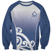 Custom New Zealand Aotea College Sweatshirt Maori Koru Pattern LT05 Unisex Blue - Polynesian Pride