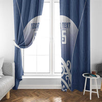Custom New Zealand Aotea College Window Curtain Maori Koru Pattern LT05 - Polynesian Pride