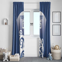 Custom New Zealand Aotea College Window Curtain Maori Koru Pattern LT05 - Polynesian Pride
