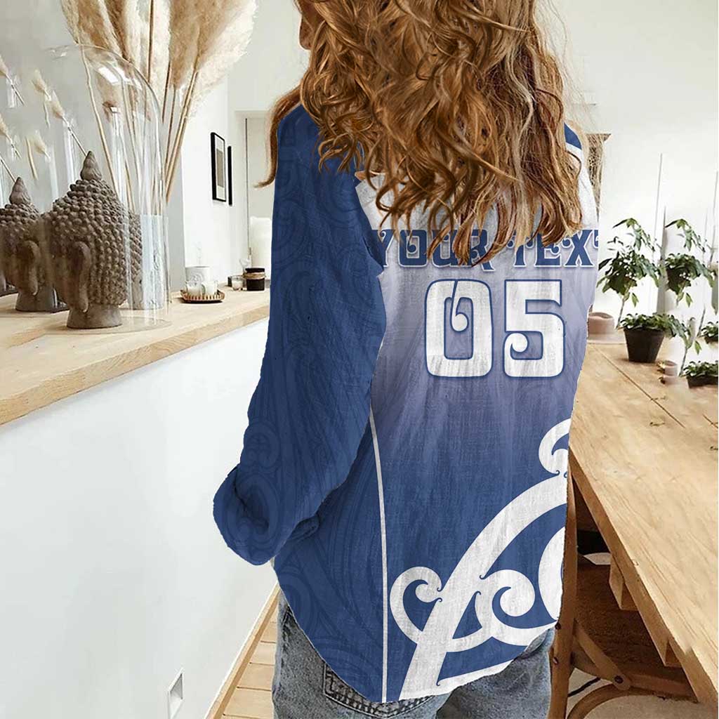 Custom New Zealand Aotea College Women Casual Shirt Maori Koru Pattern LT05 - Polynesian Pride