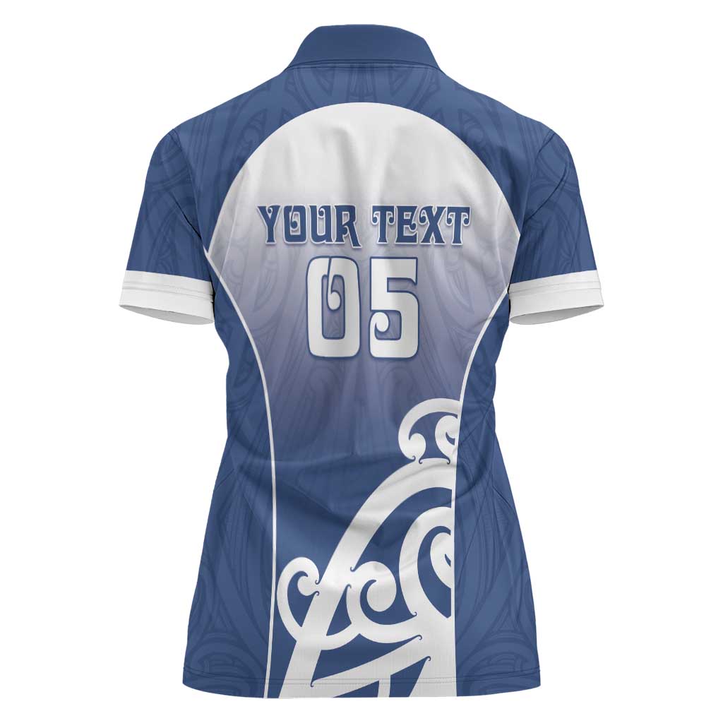 Custom New Zealand Aotea College Women Polo Shirt Maori Koru Pattern LT05 - Polynesian Pride
