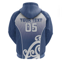 Custom New Zealand Aotea College Zip Hoodie Maori Koru Pattern