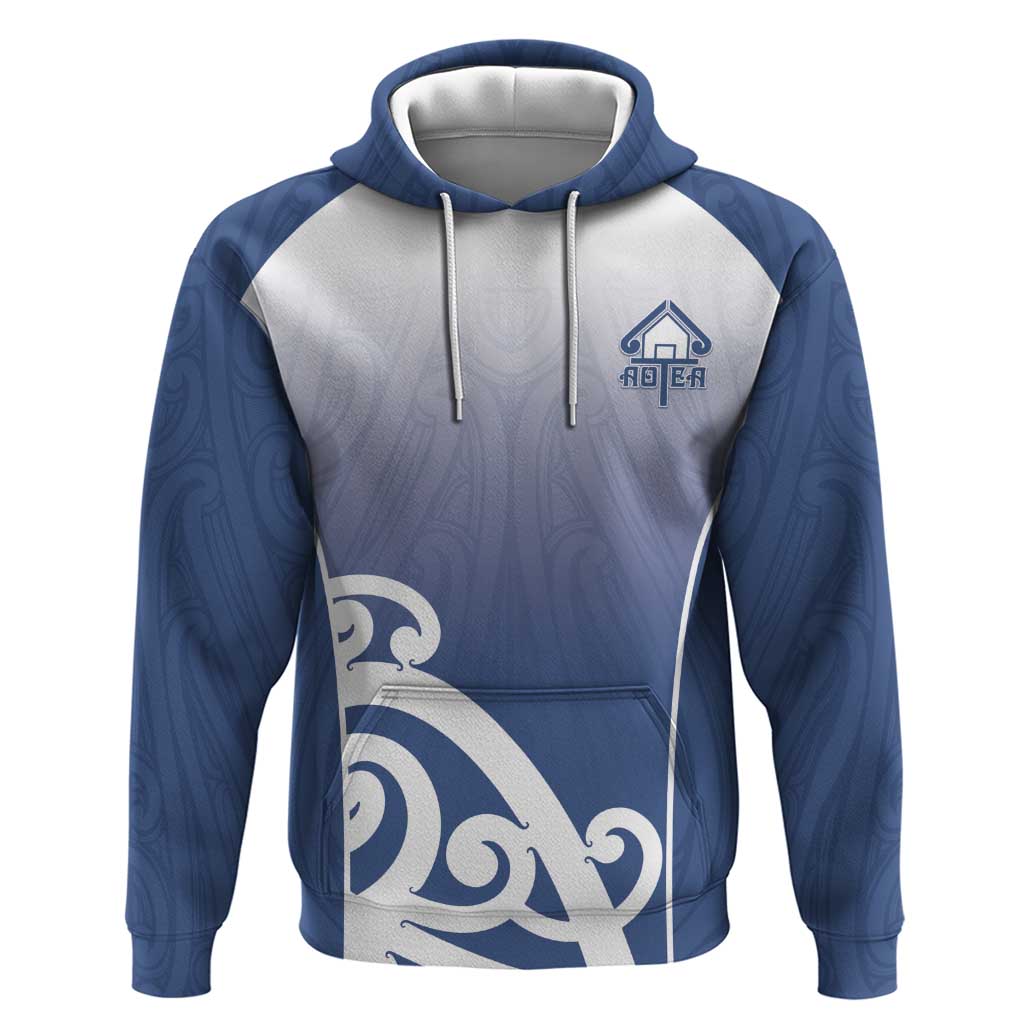 Custom New Zealand Aotea College Zip Hoodie Maori Koru Pattern