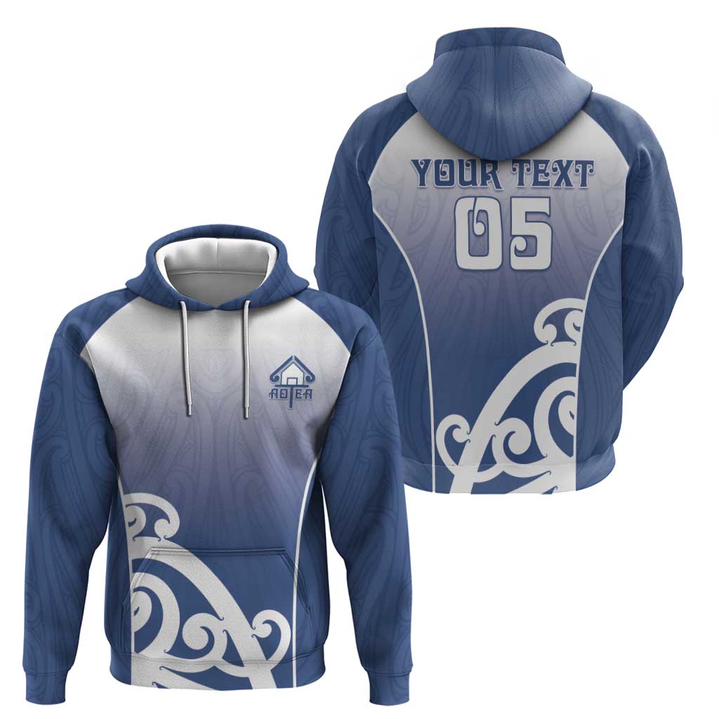 Custom New Zealand Aotea College Zip Hoodie Maori Koru Pattern