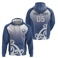 Custom New Zealand Aotea College Zip Hoodie Maori Koru Pattern