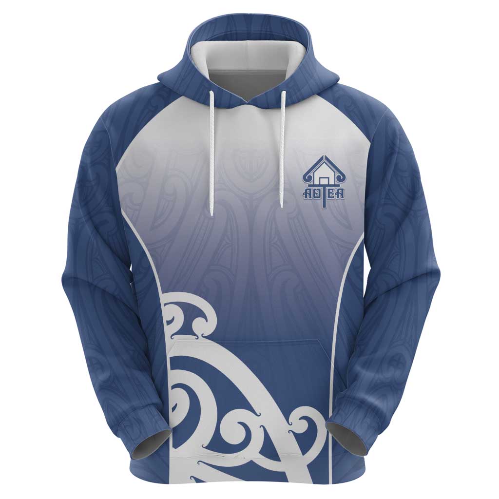 Custom New Zealand Aotea College Zip Hoodie Maori Koru Pattern