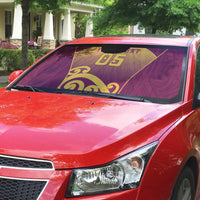 Custom Waiuku College Auto Sun Shade Maori Koru Pattern LT05 - Polynesian Pride