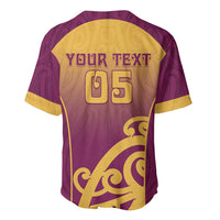 Custom Waiuku College Baseball Jersey Maori Koru Pattern LT05 - Polynesian Pride