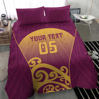 Custom Waiuku College Bedding Set Maori Koru Pattern LT05 - Polynesian Pride