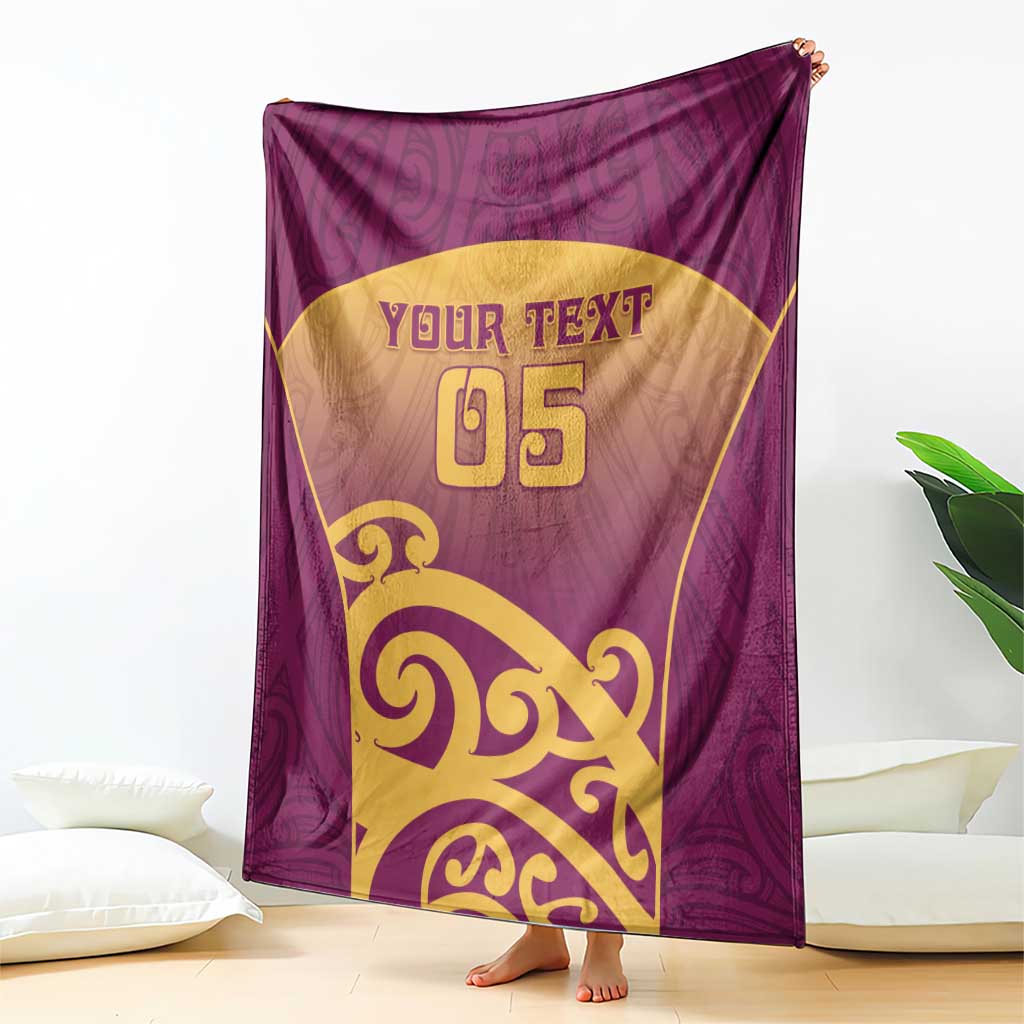 Custom Waiuku College Blanket Maori Koru Pattern LT05 - Polynesian Pride