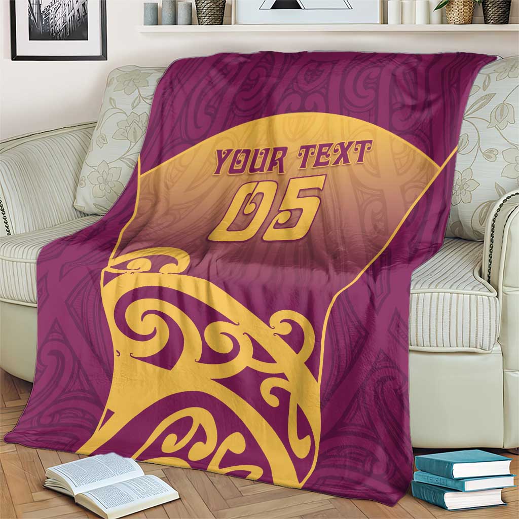 Custom Waiuku College Blanket Maori Koru Pattern LT05 - Polynesian Pride