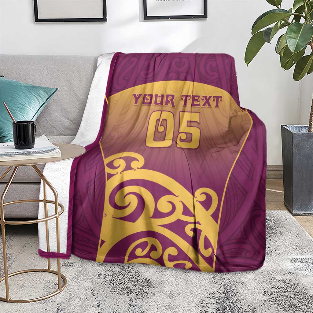 Custom Waiuku College Blanket Maori Koru Pattern LT05 - Polynesian Pride