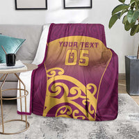 Custom Waiuku College Blanket Maori Koru Pattern LT05 - Polynesian Pride