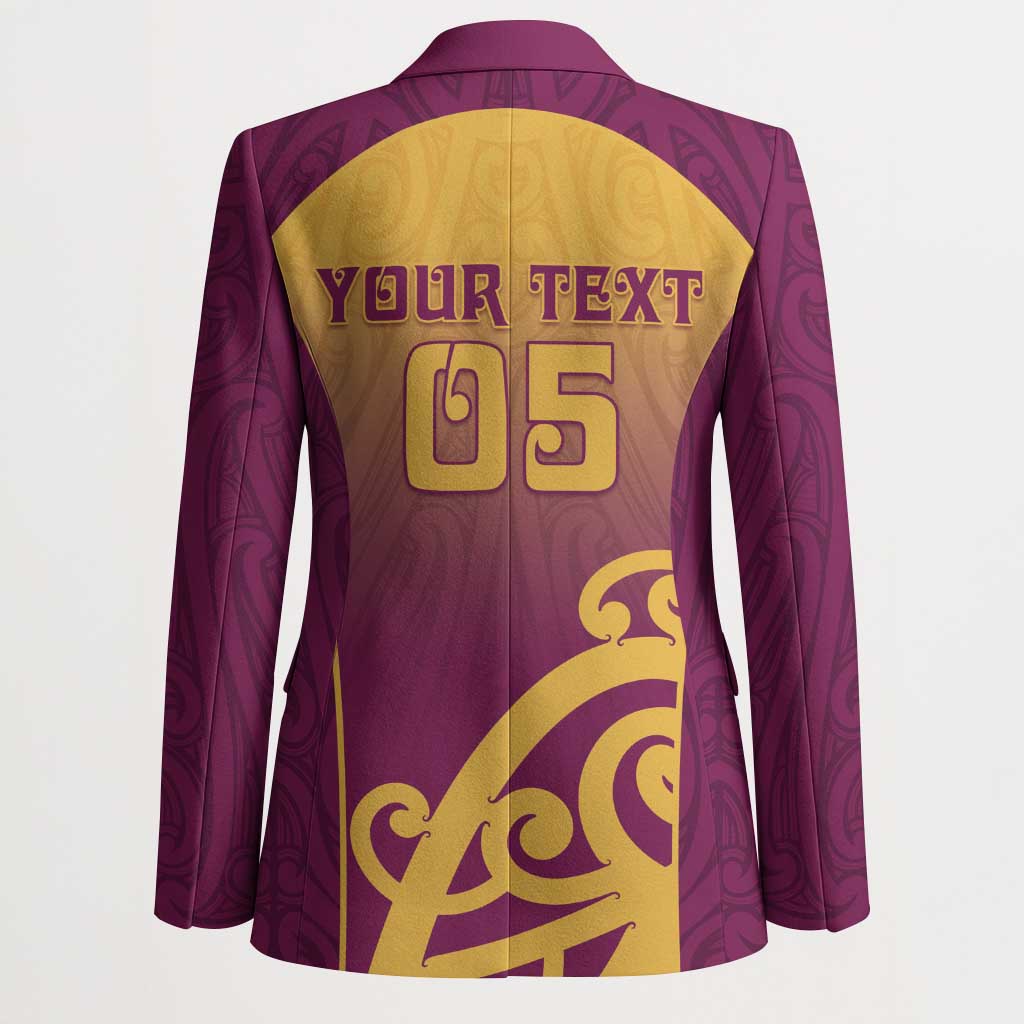 Custom Waiuku College Blazer Maori Koru Pattern LT05 - Polynesian Pride