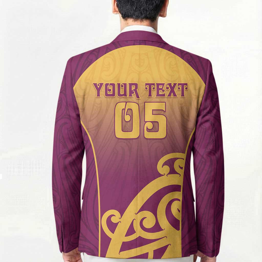 Custom Waiuku College Blazer Maori Koru Pattern LT05 - Polynesian Pride