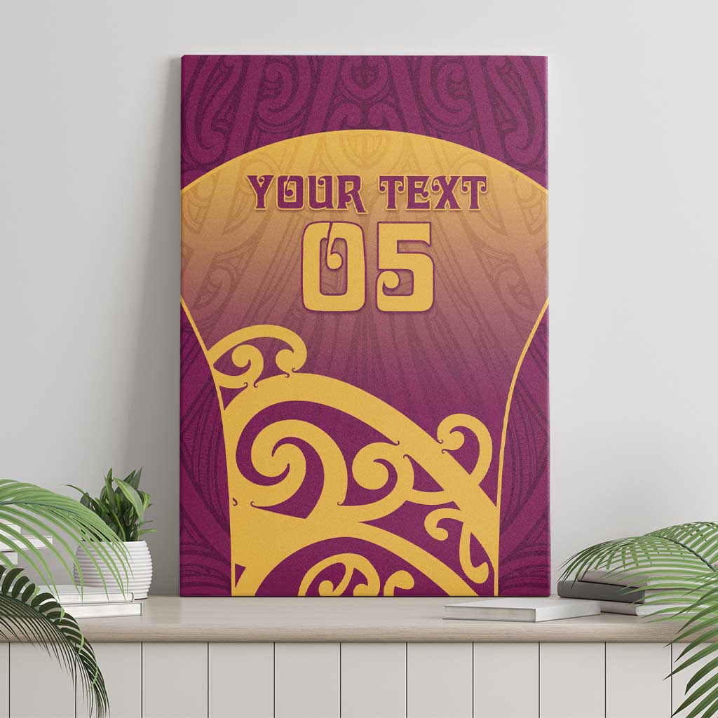 Custom Waiuku College Canvas Wall Art Maori Koru Pattern LT05 - Polynesian Pride