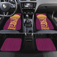 Custom Waiuku College Car Mats Maori Koru Pattern