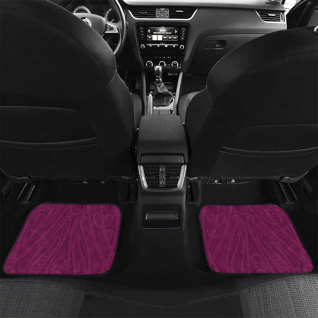 Custom Waiuku College Car Mats Maori Koru Pattern