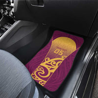 Custom Waiuku College Car Mats Maori Koru Pattern