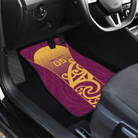 Custom Waiuku College Car Mats Maori Koru Pattern