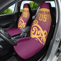 Custom Waiuku College Car Seat Cover Maori Koru Pattern LT05 - Polynesian Pride