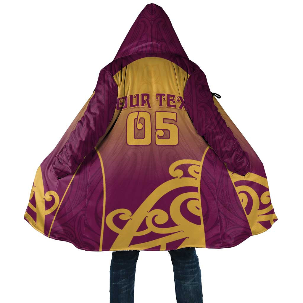 Custom Waiuku College Cloak Maori Koru Pattern