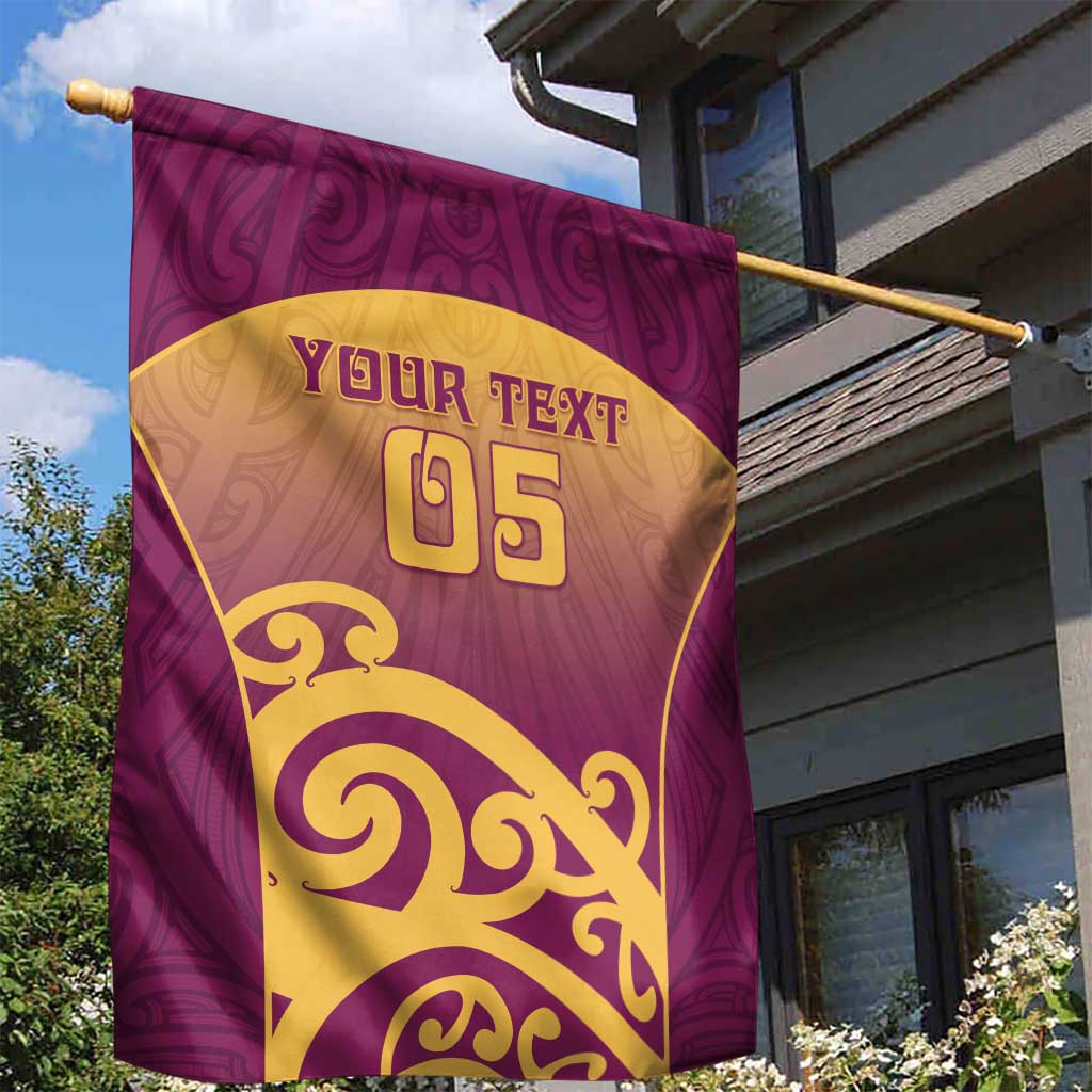 Custom Waiuku College Garden Flag Maori Koru Pattern LT05 - Polynesian Pride
