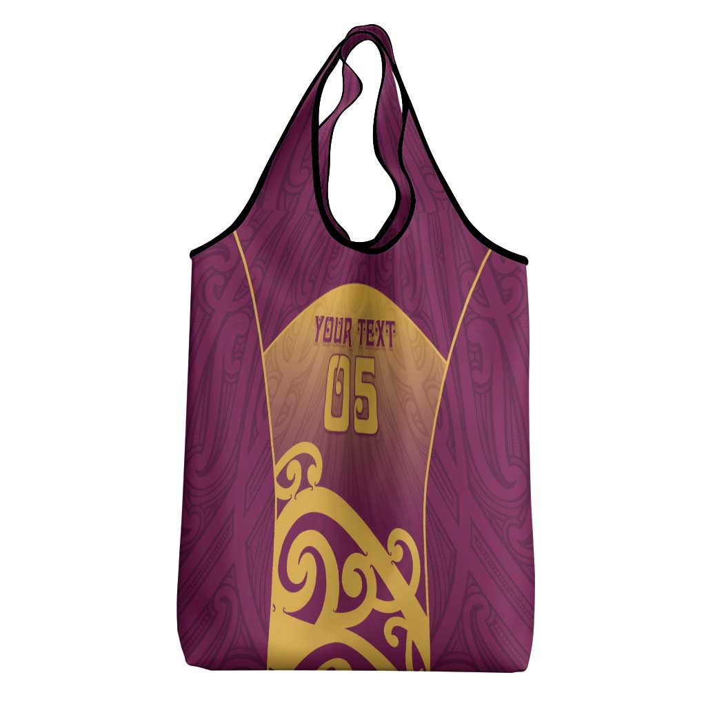 Custom Waiuku College Grocery Bag Maori Koru Pattern LT05 - Polynesian Pride