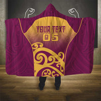 Custom Waiuku College Hooded Blanket Maori Koru Pattern LT05 - Polynesian Pride