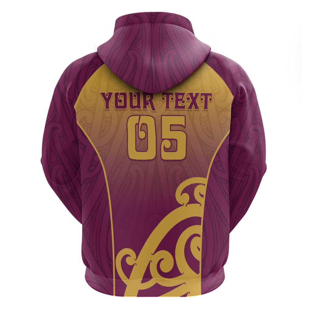 Custom Waiuku College Hoodie Maori Koru Pattern LT05 - Polynesian Pride