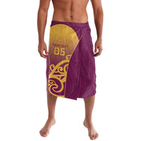 Custom Waiuku College Lavalava Maori Koru Pattern LT05 Maroon - Polynesian Pride