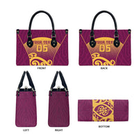 Custom Waiuku College Leather Bag Maori Koru Pattern LT05 - Polynesian Pride
