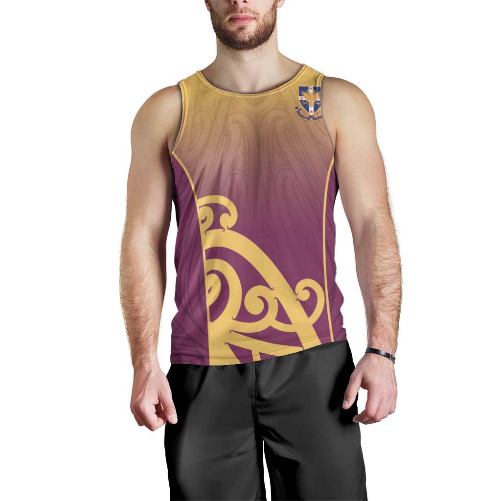 Custom Waiuku College Men Tank Top Maori Koru Pattern LT05 - Polynesian Pride