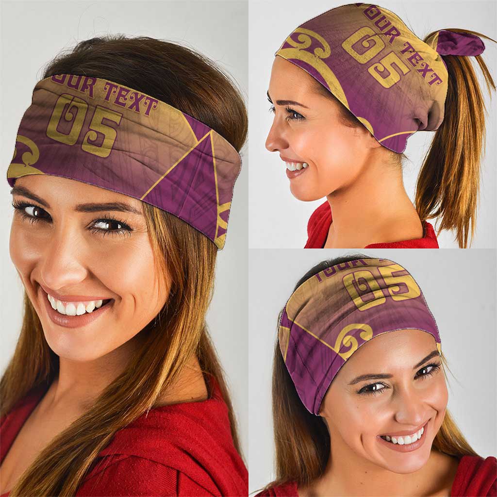 Custom Waiuku College Neck Gaiter Maori Koru Pattern LT05 - Polynesian Pride