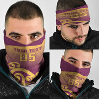 Custom Waiuku College Neck Gaiter Maori Koru Pattern LT05 - Polynesian Pride