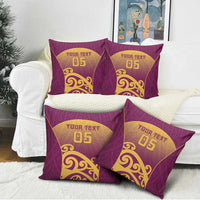 Custom Waiuku College Pillow Cover Maori Koru Pattern LT05 - Polynesian Pride