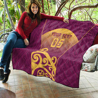 Custom Waiuku College Quilt Maori Koru Pattern LT05 - Polynesian Pride