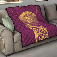 Custom Waiuku College Quilt Maori Koru Pattern LT05 - Polynesian Pride