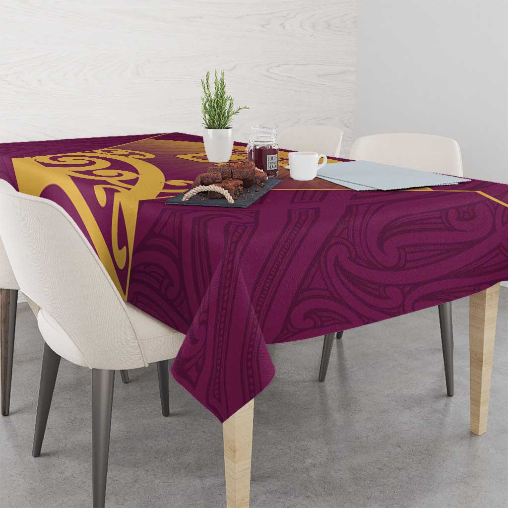 Custom Waiuku College Tablecloth Maori Koru Pattern LT05 - Polynesian Pride