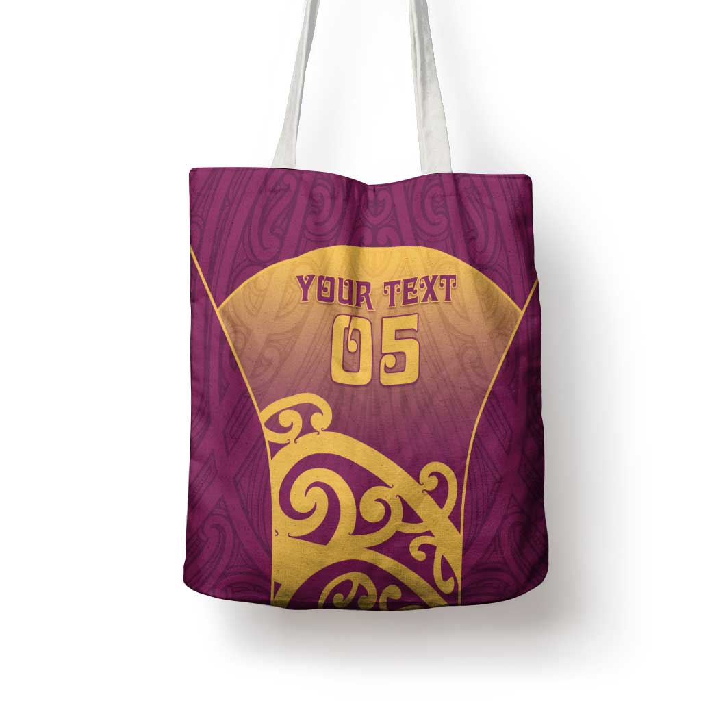 Custom Waiuku College Tote Bag Maori Koru Pattern LT05 - Polynesian Pride