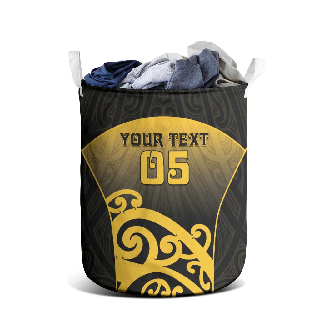 Custom Motueka High School Laundry Basket Maori Koru Pattern LT05 - Polynesian Pride