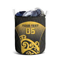 Custom Motueka High School Laundry Basket Maori Koru Pattern LT05 - Polynesian Pride