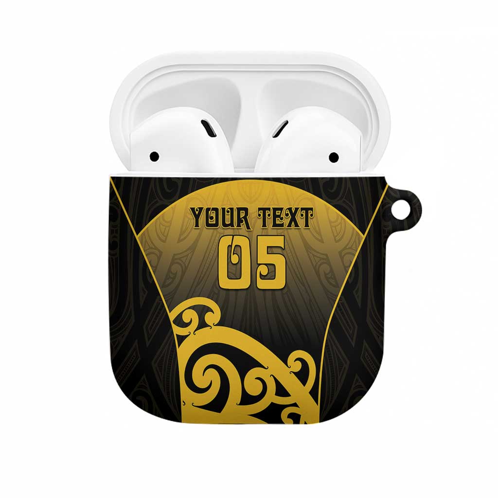 Custom Motueka High School AirPods Case Maori Koru Pattern