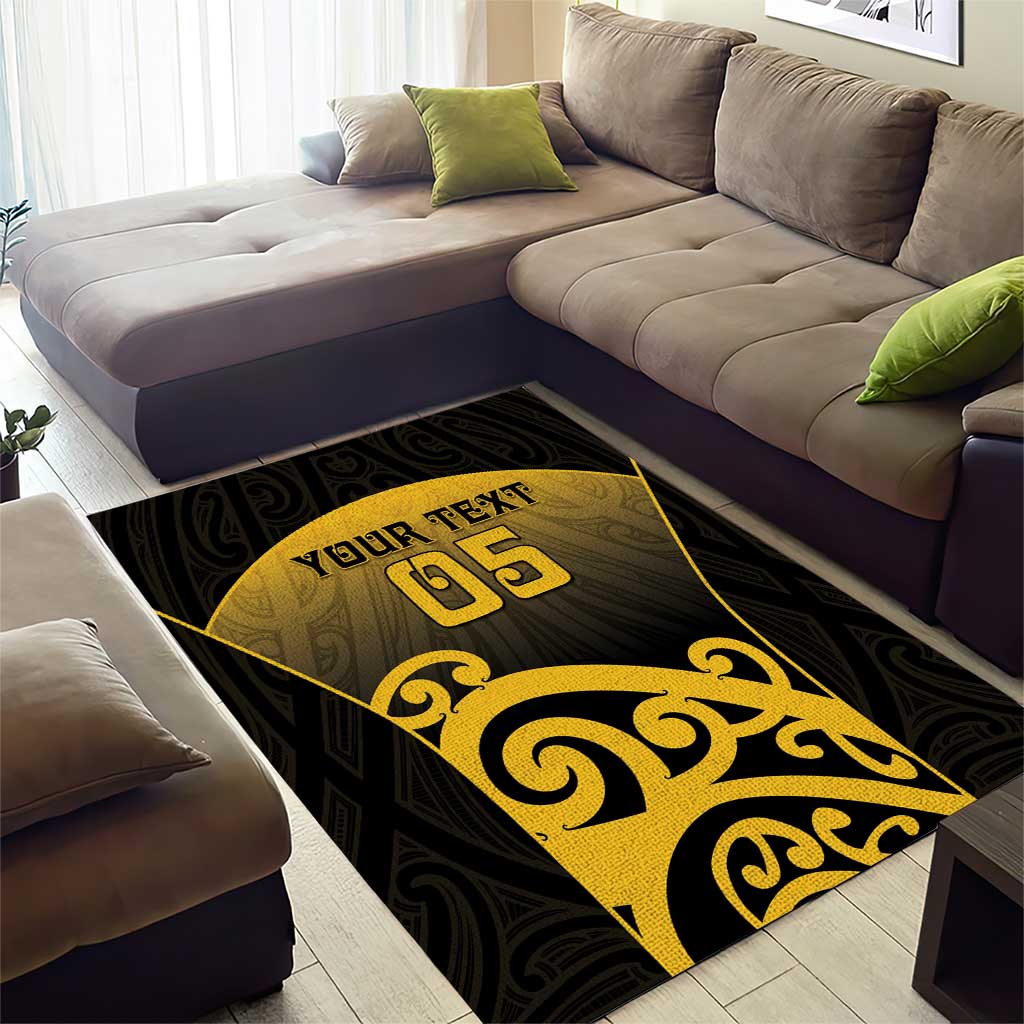 Custom Motueka High School Area Rug Maori Koru Pattern LT05 - Polynesian Pride