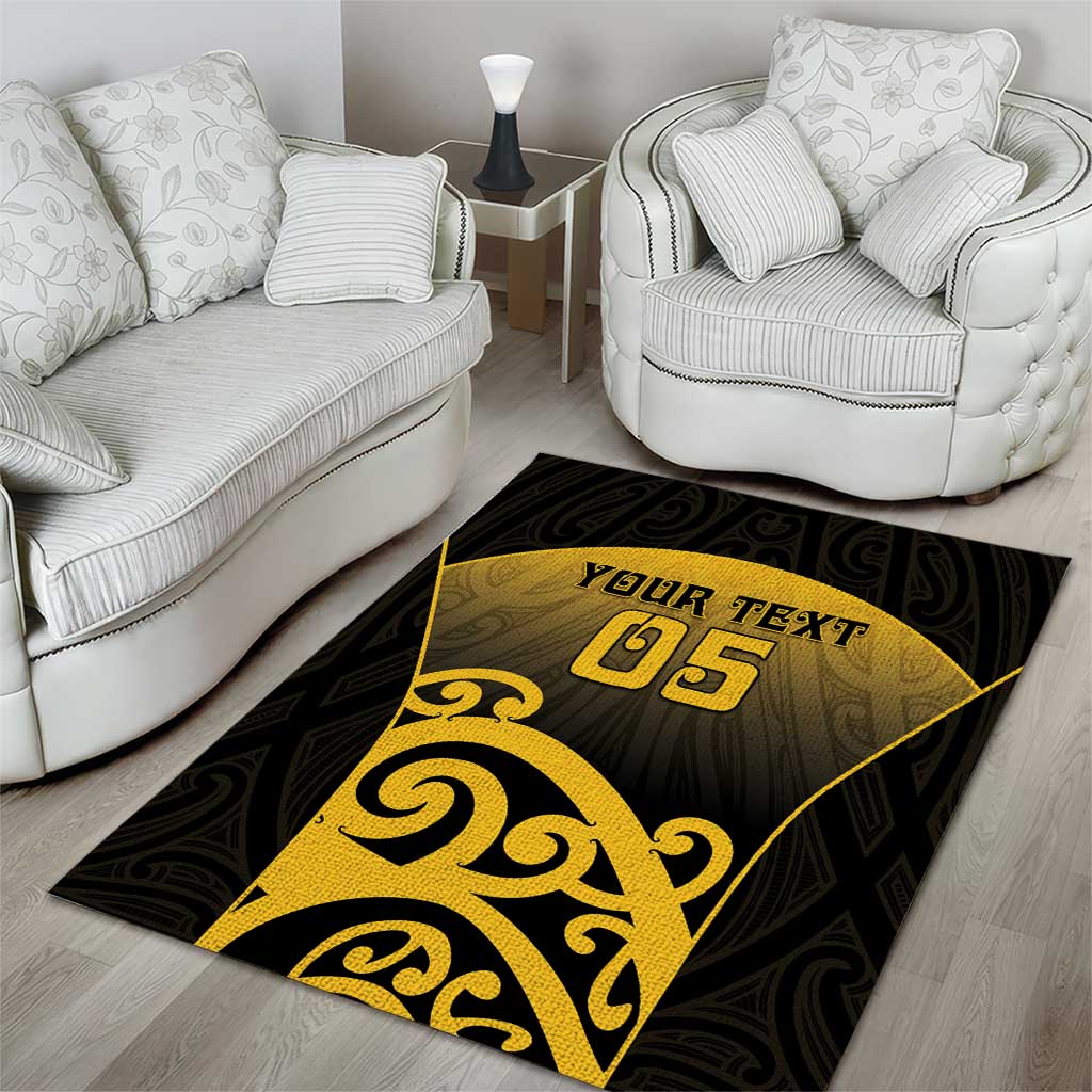 Custom Motueka High School Area Rug Maori Koru Pattern LT05 - Polynesian Pride