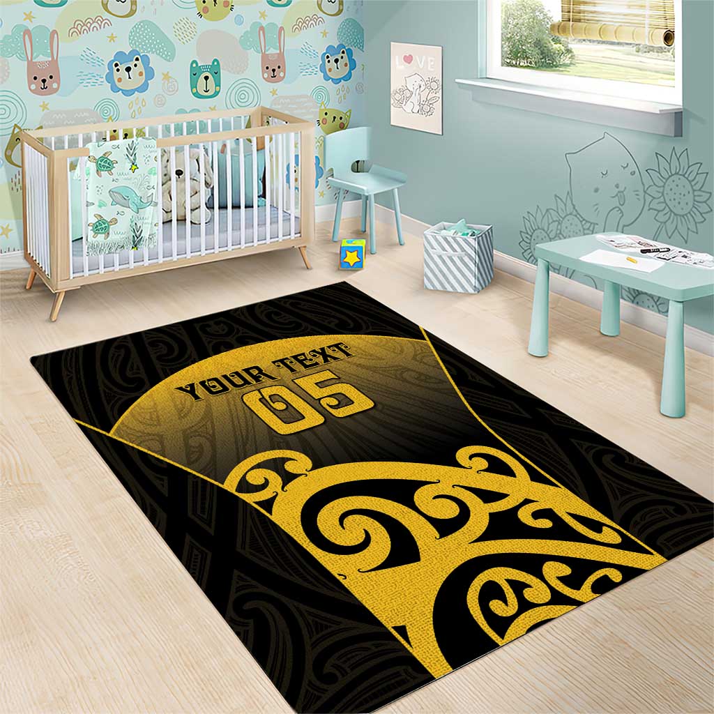 Custom Motueka High School Area Rug Maori Koru Pattern LT05 - Polynesian Pride