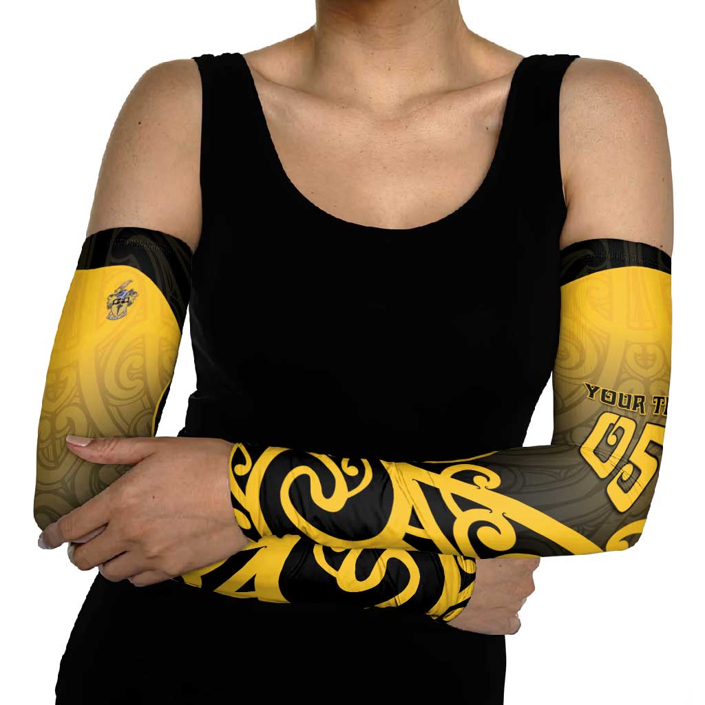 Custom Motueka High School Arm Sleeves Maori Koru Pattern LT05 - Polynesian Pride