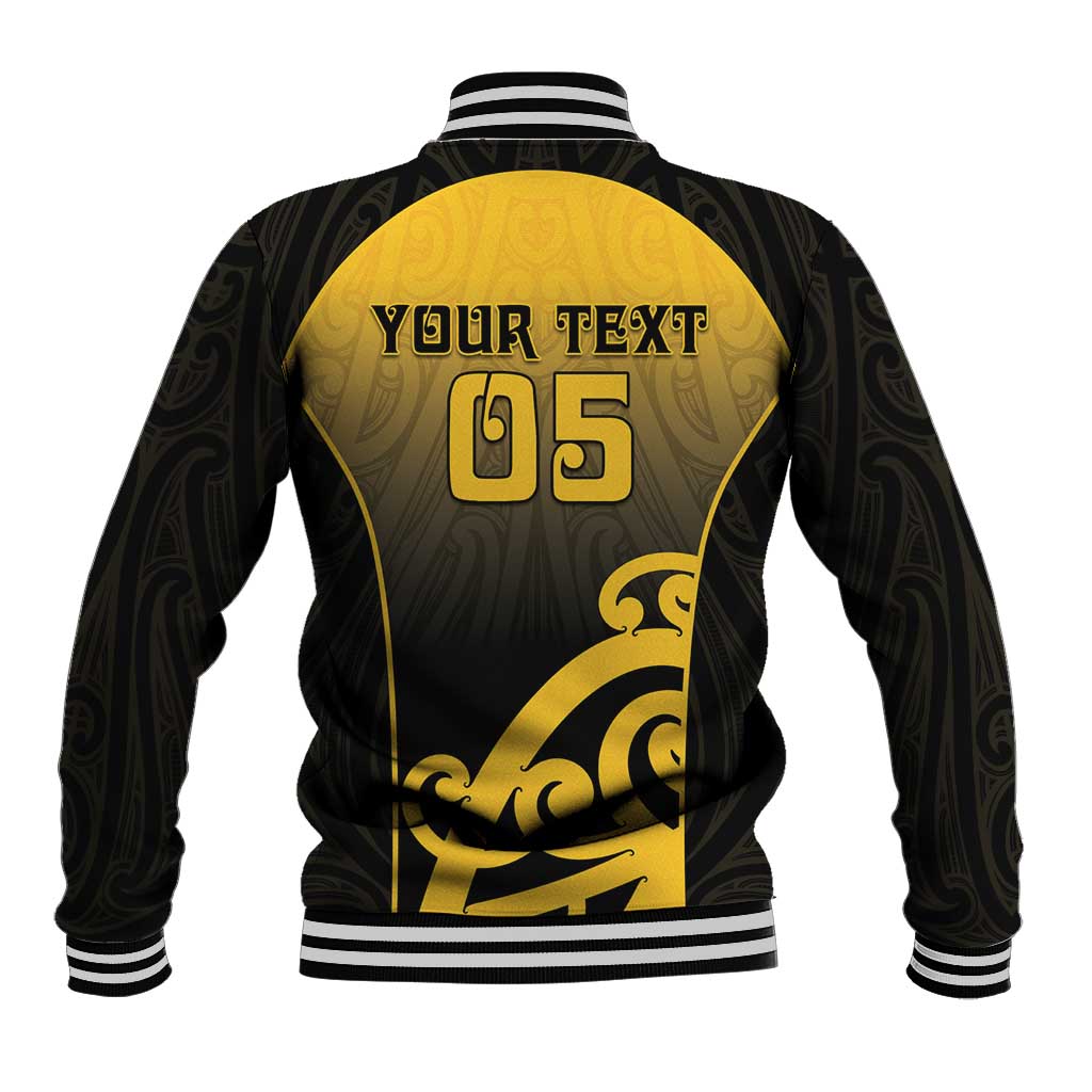 Custom Motueka High School Baseball Jacket Maori Koru Pattern LT05 - Polynesian Pride