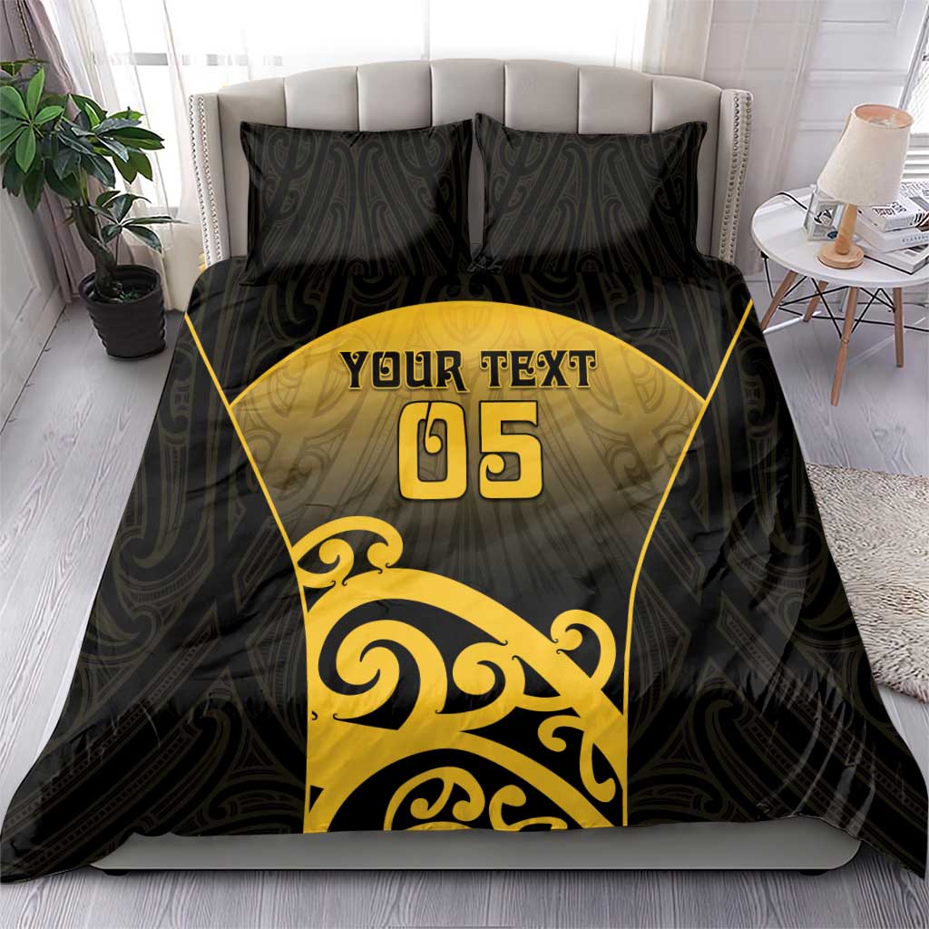 Custom Motueka High School Bedding Set Maori Koru Pattern LT05 - Polynesian Pride